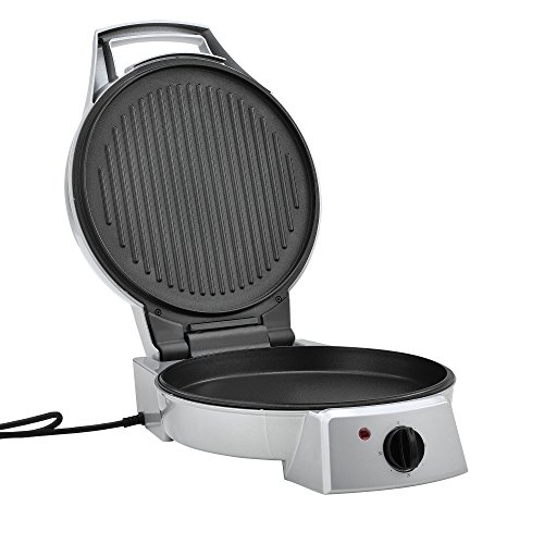 [in.tec] Máquina de Hacer Pizza, eléctrica - 2 en 1, Horno de Pizza y Barbacoa de Mesa - 1800 W