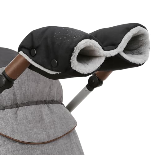 Manchons de poussette imperméables gants thermiques universels anti-vent bébé