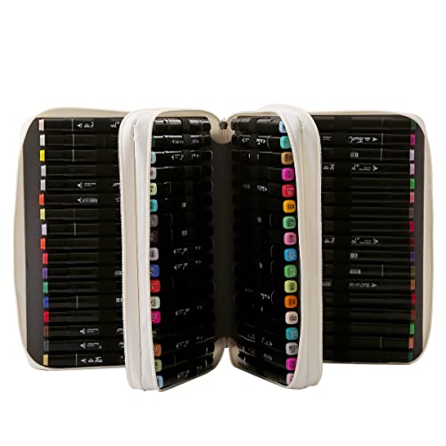 Image of 102 Slots Marker Pen Organizer Case w /Handle