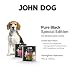 John Dog Hundefutter Känguru - Premium Getreidefreies Hundenassfutter mit 99% Fleisch - Monoprotein Nassfutter für ausgewachsene Hunde - Pure Black Special Edition 800g