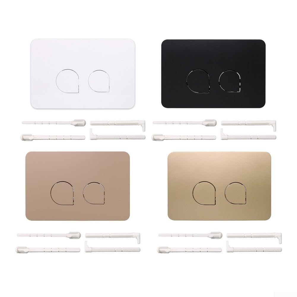 Panneau de bouton de chasse d'eau, pour réservoir dissimulé, design à double bouton 246 x 164 mm, matériau ABS, compatible avec les modèles 01/10/20/21/30/50/60 (D)