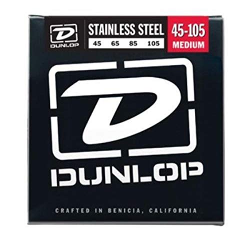 DUNLOP DBS106 Stainless Steel Medium Bass Guitar Single String, .106-Gauge