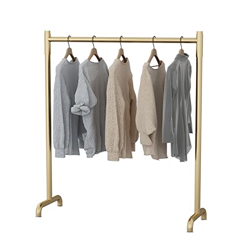 Porte-Manteau Métal Robuste penderie vêtements dorée