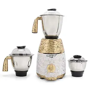 Gemini PTYTA21 750-Watt Mixer Grinder with 3 Heavy Stainless steel Jars (1 Wet Jar, 1 Dry Jar and 1 Chutney Jar) - GoldCream.make In India(ISI CERTIFIED)