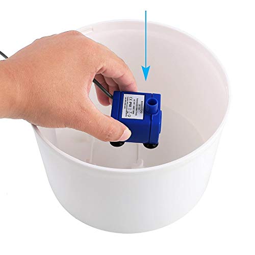Bomba de agua para fuente automática de mascotas 1.6L miniatura 4