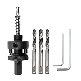 Hordion 7/16" Hex Shank Hole Saw Arbor fits 1.4" to 15.7" Hole Saw, Quick Change Mandrel with 3Pcs 6