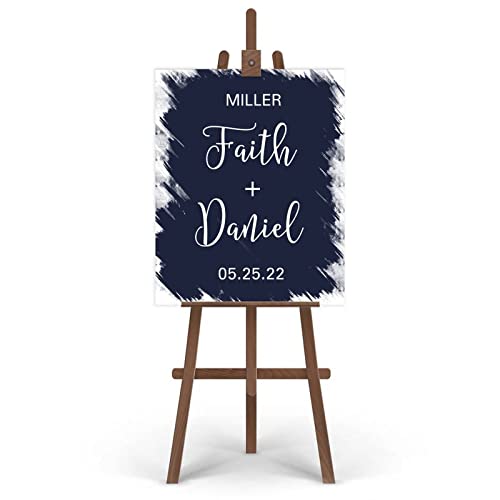 Letrero de bienvenida de boda personalizado para solucionar la organización de tus invitados 4