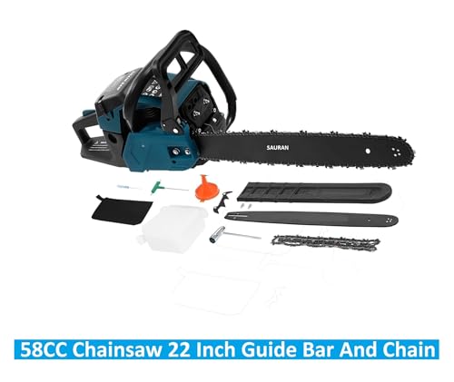 Image of SAURAN 58CC Chainsaw 22 inch Guide with Chain