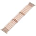 fastgo Bracelet Compatible with Pearl Apple Watch Bands 38mm 40mm 41mm Women, Elastic Beaded Stretch Replacement Strap Pink For Iwatch Series SE & Series 9 Ultra 8/7/6/4/5/3/2/1 (Pink - 38/40/41mm)