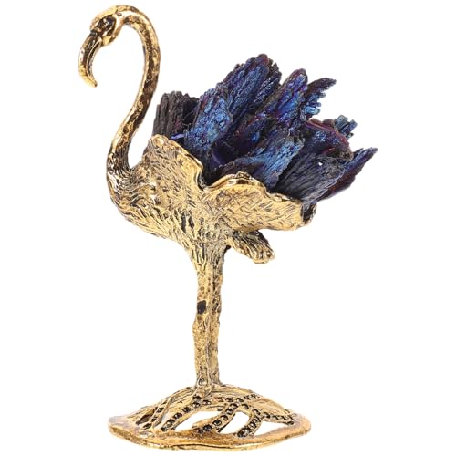 Figurine flamant rose bleu et doré pour illuminer votre décoration de table