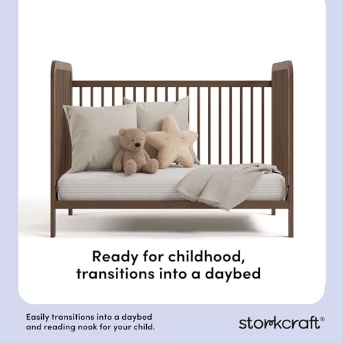 Image of Storkcraft Pasadena 3-in-1 Convertible Crib, Hazelnut