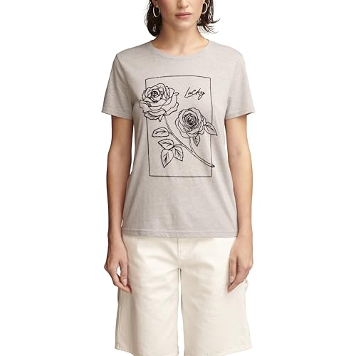 Collier Lucky Brand Stitch Rose Classic Crew pour femme élégante