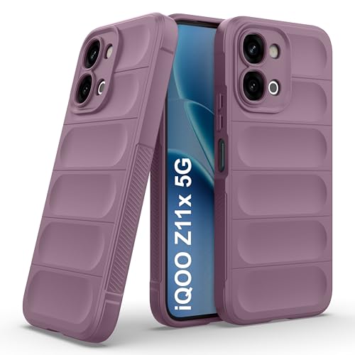 Image of Zapcase Back Case Cover for iQOO Z11x 5G | Compatible for iQOO Z11x 5G Back Cover | Liquid Silicon Magic Case with Camera Protection | Lavender