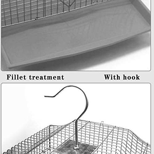 Cage en fer pour perruches robuste anti évasion avec couvercle - 6