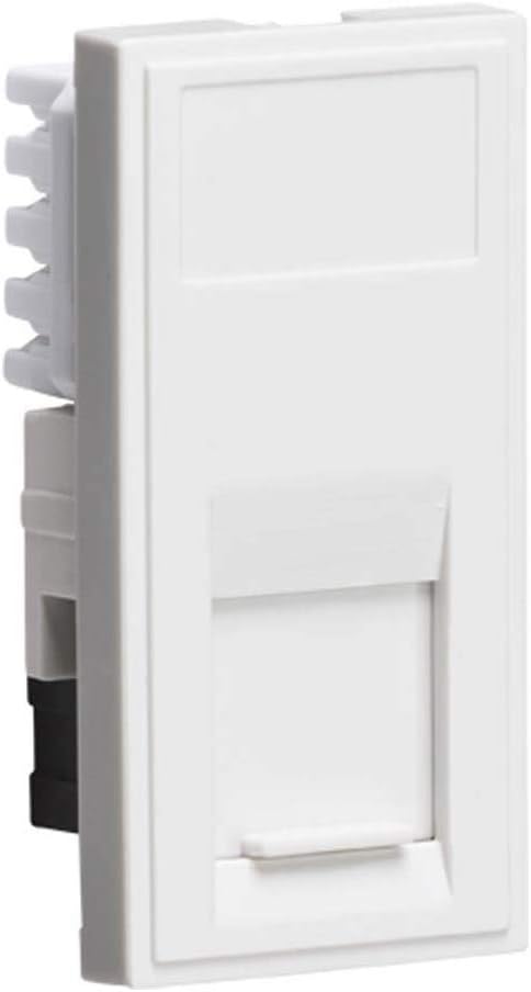 RJ45 Outlet Module 25 mm x 50 mm in White