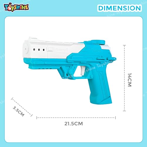 Image of Toyshine Fierce Holi Water Gun Rechargeable with 60ML Tank Capacity & Pressure Mechanism Powerful Squirt Gun for Kids Pool Beach Party Games and Outdoor Water Fun