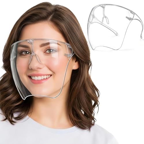 Face Mask for Nail Drill Clear Mask Full Face Protection Anti-Fogging