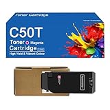 SEMTGJ Cartucho de tóner de Alto Rendimiento C50T MX-C50TB MX-C50TC MX-C50TM MX-C50TY para impresoras Sharp MX-C407F MX-C507F, fácil de Instalar y Usar.,C50T-M