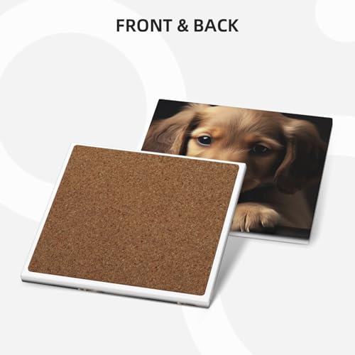 Dessous de verre céramique liège support dessous de plat absorbant et isolant - 3