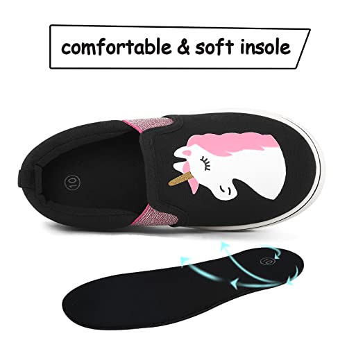 Image of K KomForme Toddler Sneakers for Girls Boys Slip On Canvas Walking Shoes | Lightweight, Comfortable