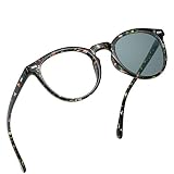 YEIN Bifocal Reading Glasses, Photochromic Gray Sunglasses, 0.00/+1.00 Magnification for Women