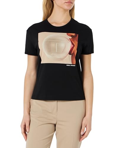 T-Shirt Noir Diesel T-UNCUTIE Long en Taille S pour Homme