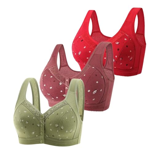 Soutien-gorge sans couture rouge anti-frottement avec maintien fronçage taille 50