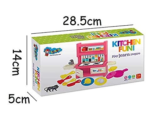 Image of Blossom Kids Kitchen Set of 13 Pcs | Pretend Play Cooking Toy for Toddlers & Preschoolers | Educational Learning Toy for Boys & Girls | Role Play Kitchen Game Accessories with Vibrant Colors