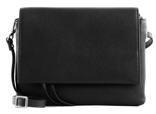 Bolso bandolera Gianni Chiarini de cuero negro ideal para tus días de oficina y cenas