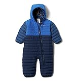 Columbia Baby Boys Powder Lite Reversible Bunting, Coll Navy/Bright Indigo/Night Tide, 0-3 Months