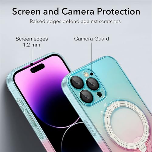 Étui magnétique 2en1 iPhone 12 Pro Max avec support pliant transparent - 4