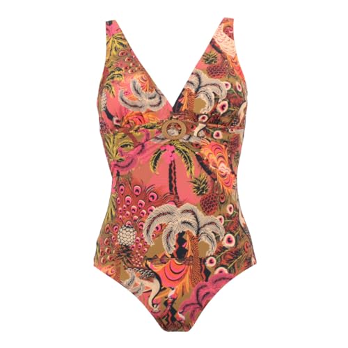 Maillot 1 pièce Janine Robin Ramatuelle Orange Terracotta avec coques amovibles