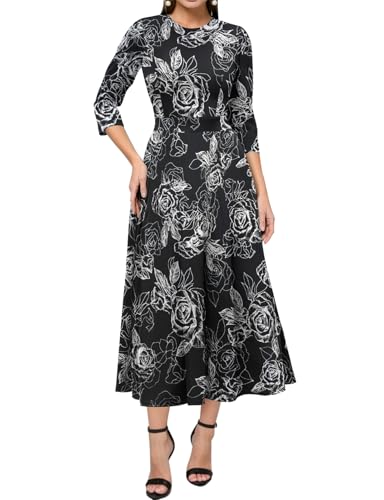 Image of Simple Flavor Women's Vintage Dress Sleeveless O-Neck Party Cocktail Dress