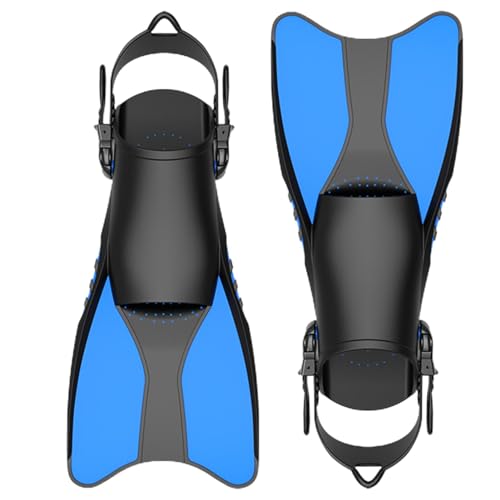 Aletas de natación para adultos | Aletas de natación con diseño Fluid Mechanics con correas ajustables para entrenamiento de natación, aletas cómodas y fáciles de entrar