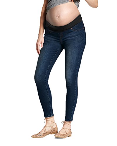 Hybrid & Company Ultimate Comfort Women's Maternity Slim Fit Stretch Jeans - Dark Wash, 1X