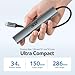 Acer 10 Gbps USB C Hub, USBC Splitter with 4*USB C 3.2 and 100W PD Port, Fast Transfer Type-C Multiport Adapter Compatible with MacBook Pro/M2/M1, iPad, Surface Pro, XPS【No Video Output】