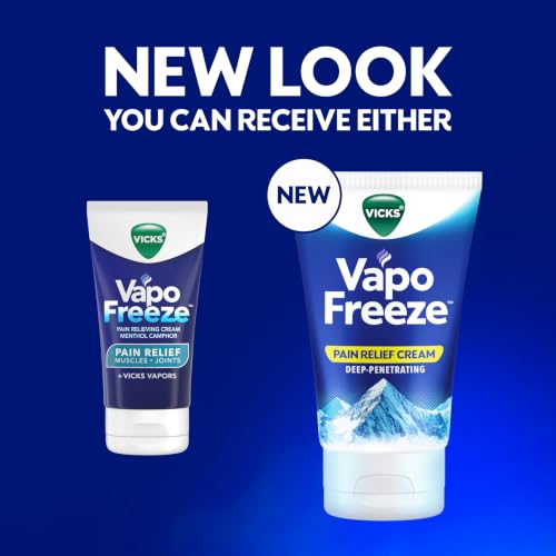 Vicks VapoFreeze Topical Pain Cream 3.0oz, Maximum Strength Menthol+ for Muscle Pain Relief, Joint Pain Relief, Knee Pain Relief, Back Pain Relief, Cream for Pain Relief, Topical Pain Relief - image 2
