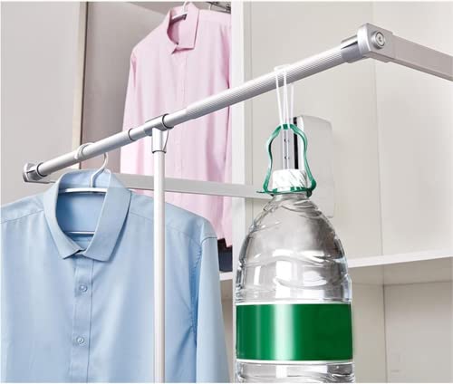 tonchean Pull Down Clothes Rail Adjustable Wardrobe Pull Down Hanging Rail 890-1210 mm Extendable Pull Out Wardrobe Rail Lift for Closet and Wardrobe Weight Capacity Up to 15 kg - Image 4