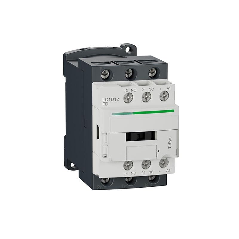 Contacteur tripolaire haut rendement TeSys série D LC1D12FDC bobine 110V CC 12A
