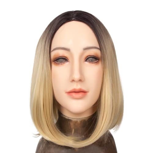 ALZRGORA Morbido Silicone Femminile Maschera Copricapo Maschera Per Crossdresser Transgender Costumi Cosplay