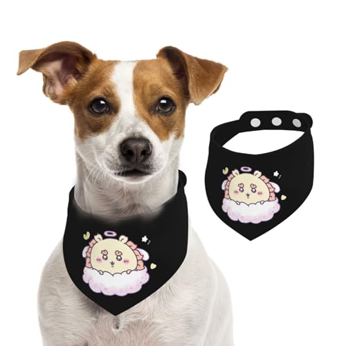 ペットバンダナ ちいかわ シーサー ペット用唾液タオル 可愛い 犬用 猫用 犬の首輪 簡単脱着式 サイズ調整可能 水洗い可 三角スカーフ ネクタイ 柔らかい かわいい 口拭き 散歩 食事用 ペット用品 小型犬 中型犬 大型犬 アクセサリー 誕生日 プレゼン