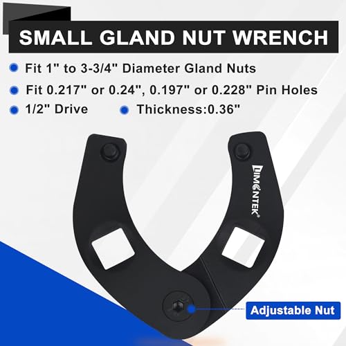 Image of Gland Nut Spanner with Pins Allen Wrenches,Carbon Steel,for Farm