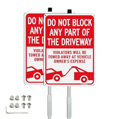 Panneau de signalisation extérieur T&R durable en aluminium lourd et son piquet résistant