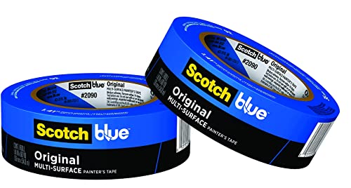 Blue Painter's Tape, Multi-Surface Painter's Tape, 14 Day Clean Release Tape, 0.94 Inches x 60 Yards - 2 Rolls