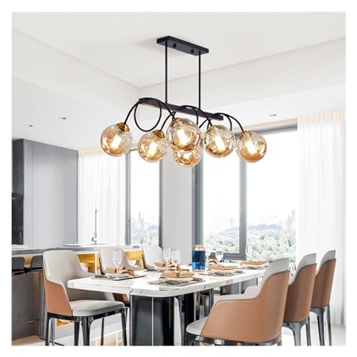 Suspension salon ZR98US finie la lumière agressive avec ce lustre en verre