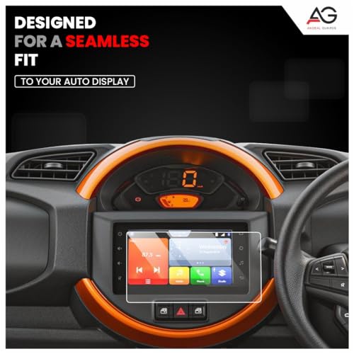 Image of Screen Guard For NEW TATA NEXON | 10.25 INCH INFOTAINMENT [THIN CORNERS] + STEERING + 10 inches MID + AC PANEL Protector | Nexon Car Display Accessories [Not Tempered Glass]