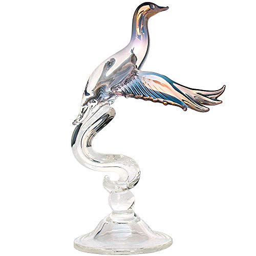 Hand Blown Glass Mallard Duck Figurine #TOP20