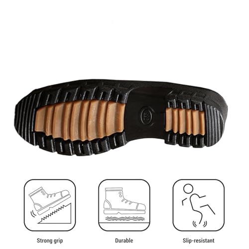 Asifn Men's Snow Boots Fashion Light Weight Comfortable Hiking Outdoor Walking Boots Waterproof Warm Fur Lined Booties4