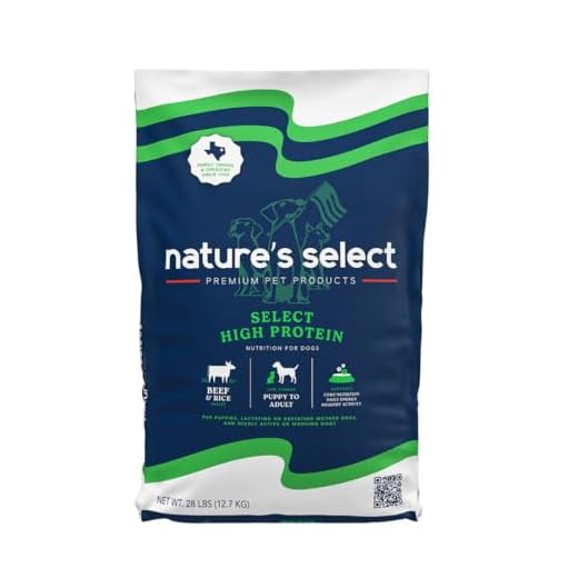 Nature's Select High Protein Beef & Rice Recipe, Dry Dog Food, All Life Stages (28 lbs)