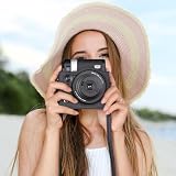 MUZIRI KINOKOO Futerał Fuji Mini 99, futerał ochronny ze skóry PU do aparatu natychmiastowego Mini 99 Łatwy futerał do przenoszenia z regulowanym paskiem na ramię - czarny